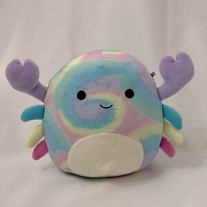 ⭐️ Cristabel The Crab Squishmallow 7 inch Rainbow Tie-Dye